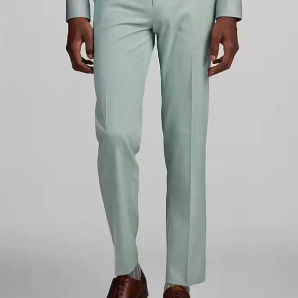 Jos. A. Bank Slim Fit Flat Front Suit separates light green Men’s 33x30 NWT - Picture 1 of 4